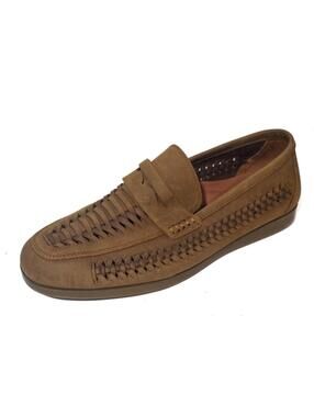 rodd and gunn woven loafers leather men's shoes slip on sz 43 us 10